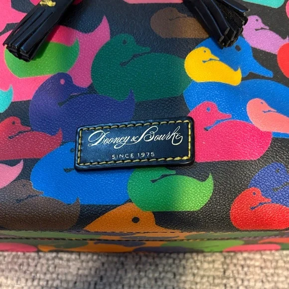 Dooney & Bourke Multicolor Duck Satchel - Picture 3 of 8